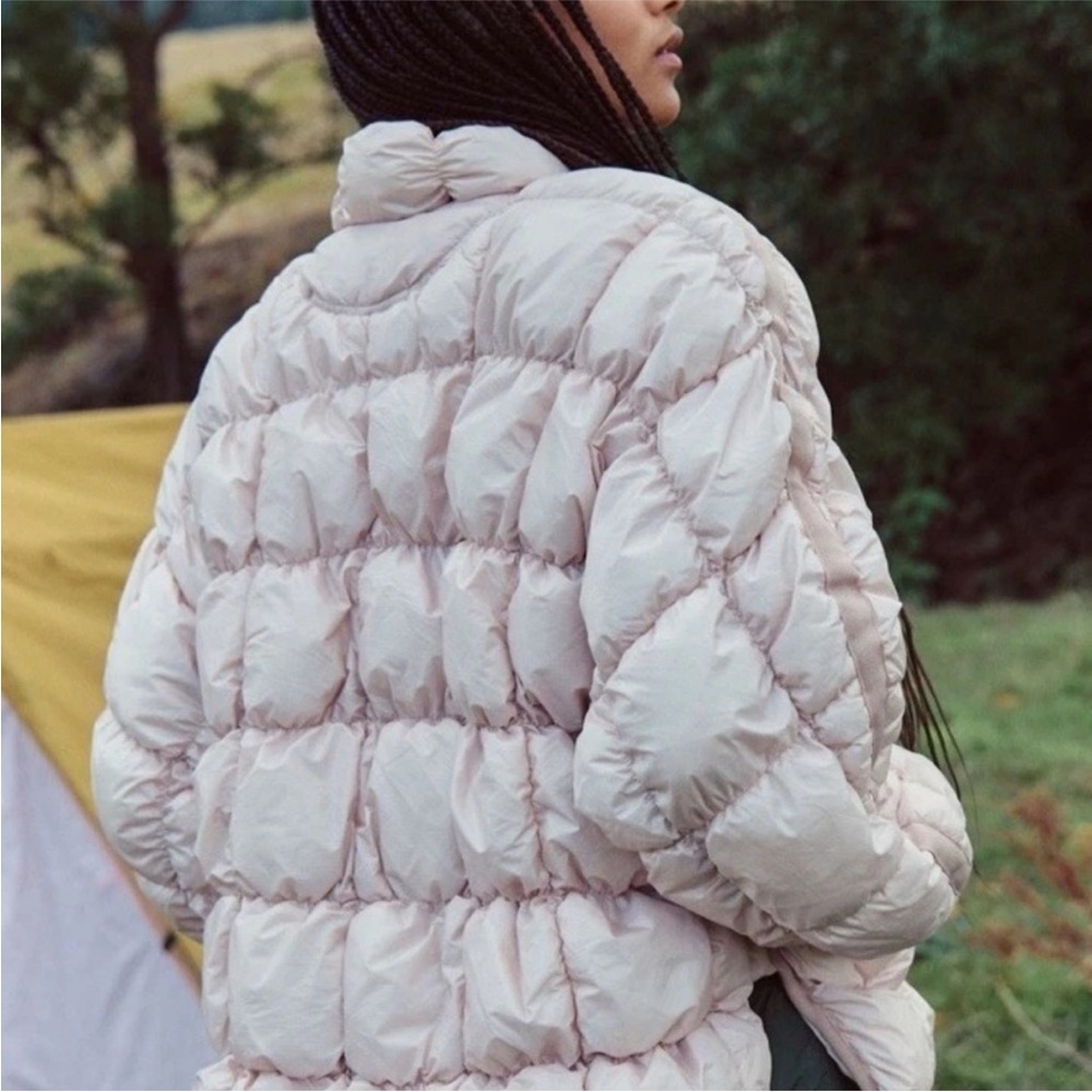 NWT Free People Scrunchy Glossy Pippa Packable Puffer Jacket - Picture 3 of 4